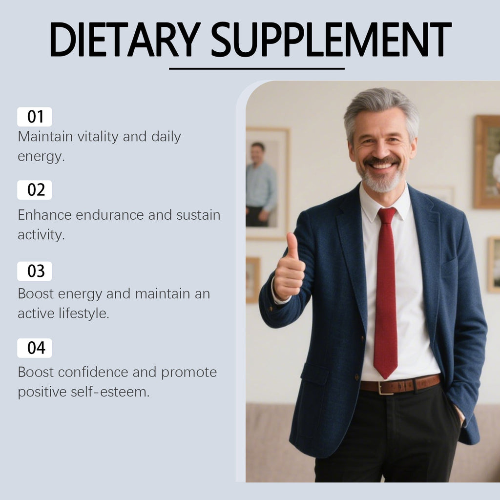 AMZ Men's Care Drops Gentle Care Nourishing Enhance Vitality Boost Energy Men's Daily Dietary Supplement