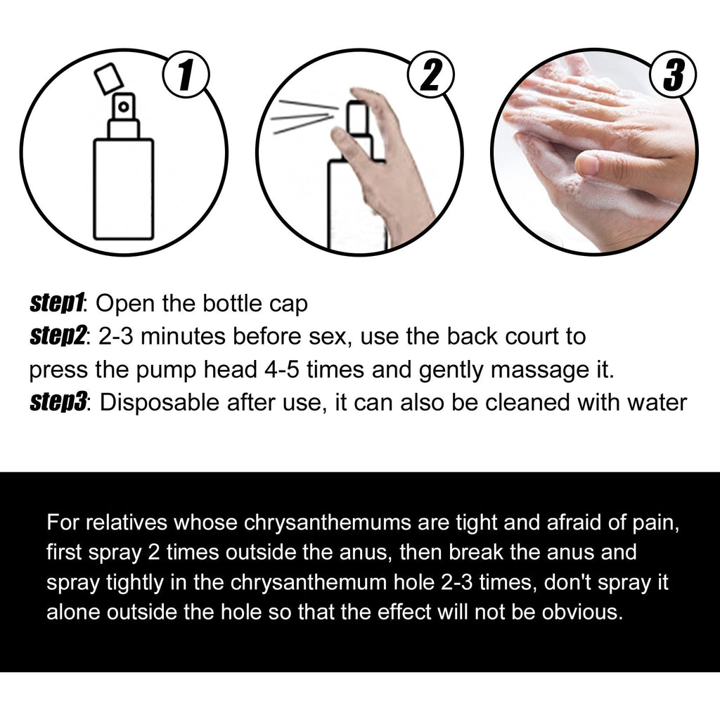 North Moon Men's Care Spray Body Care Strengthening and Endurance Care Spray