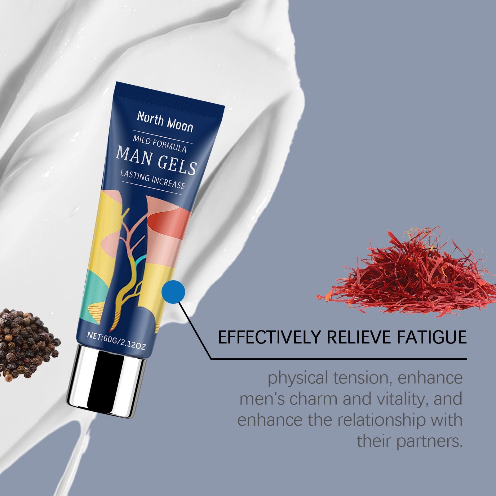 North Moon Men's Care Lubricant Moisturizing and nourishing to enhance daily comfort body care