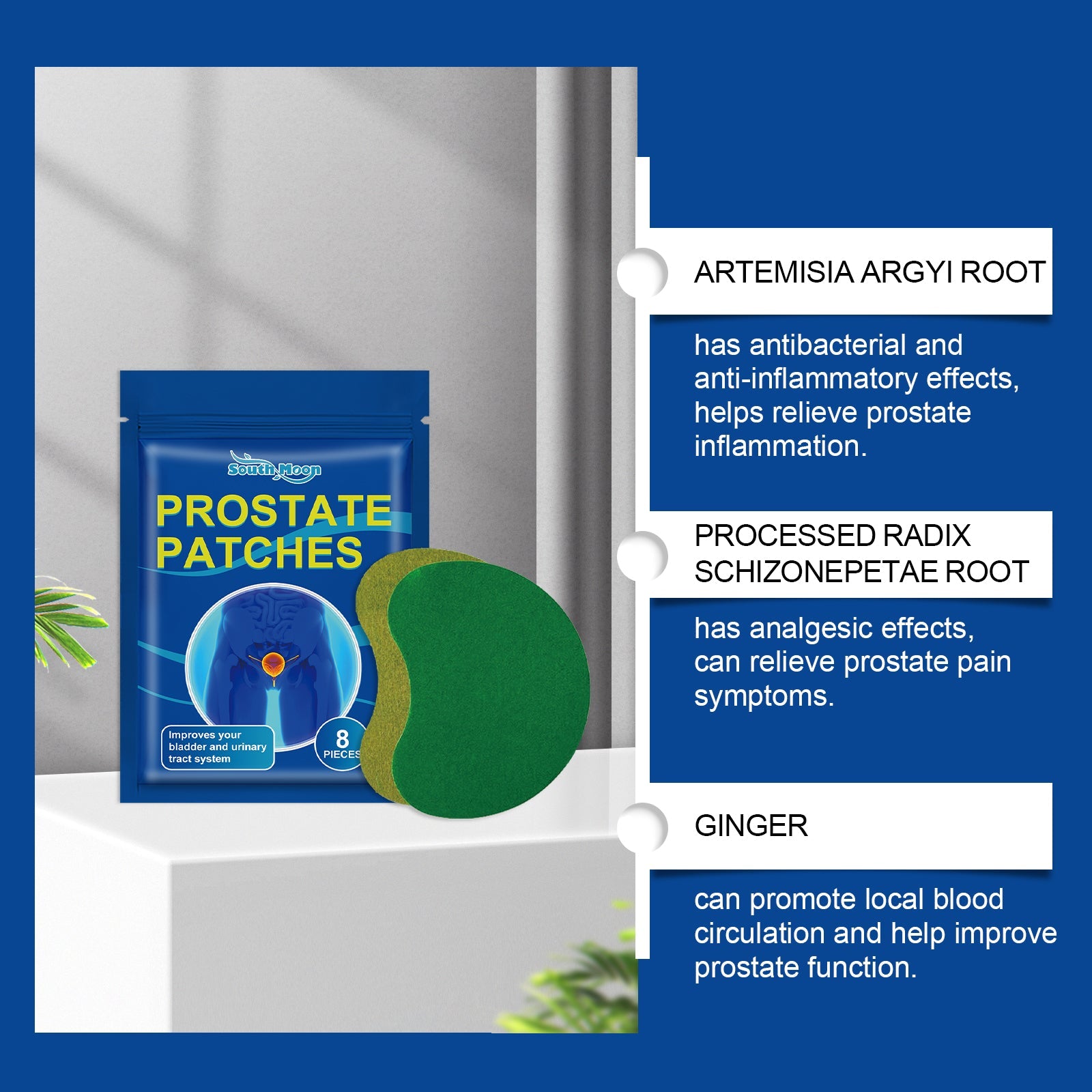 South Moon Men's Care Patch Relieve Discomfort Body Care Moisturizing Massage Care Patch