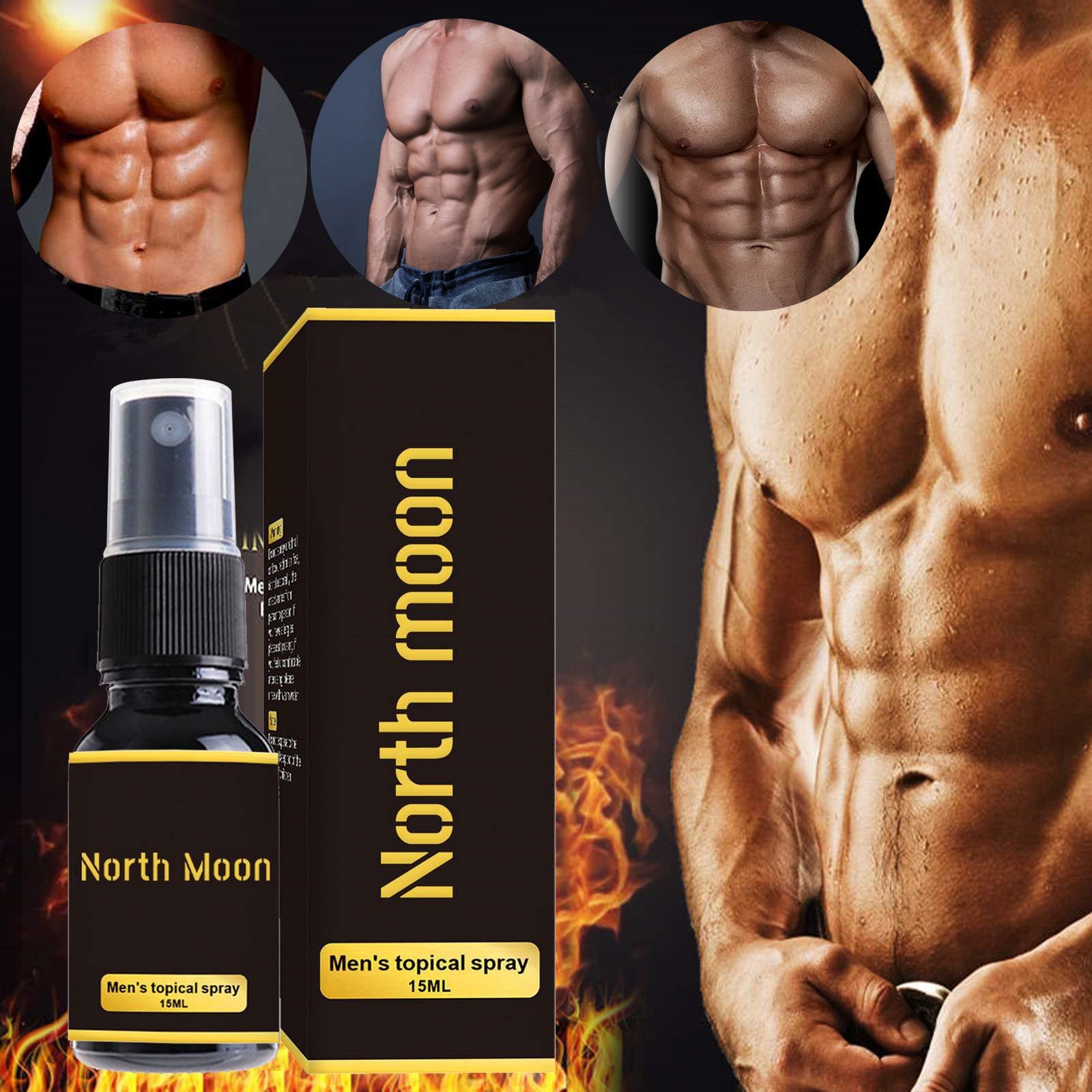 North Moon Men's External Spray Men's Body Moisturizing External Spray