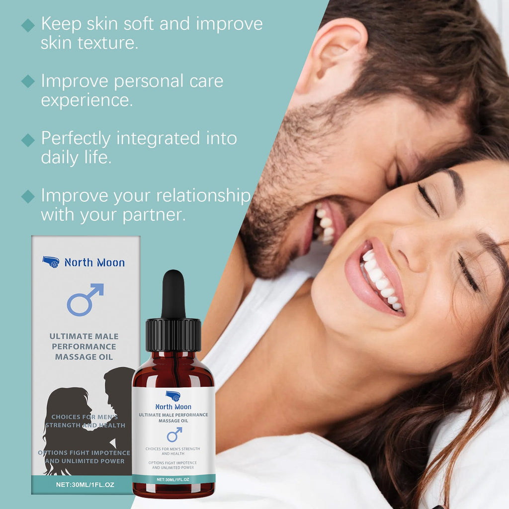 North Moon Massage Essential Oil for Men Nourishing Body Massage Daily Vitality Body Care