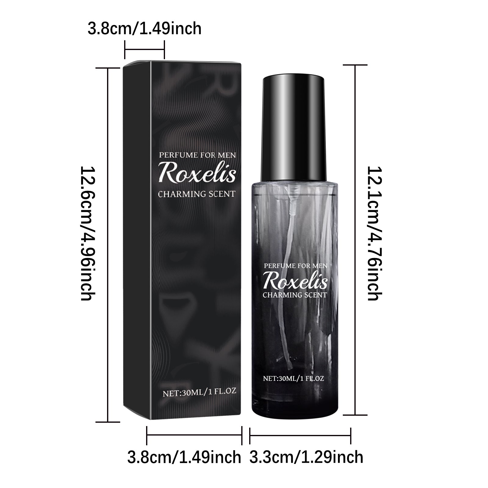 Roxelis Men's Perfume Body Fragrance Light Natural Dating Atmosphere Long-lasting Charm Niche Perfume