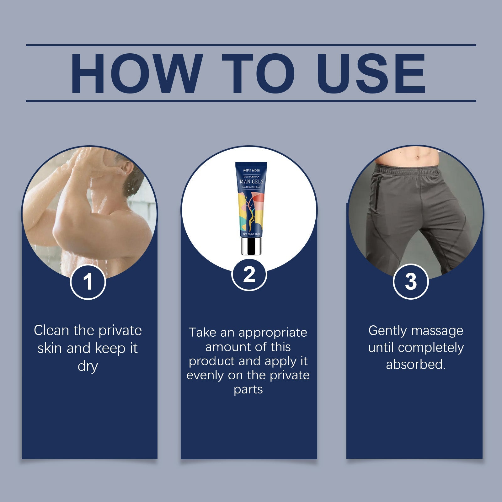 North Moon Men's Care Lubricant Moisturizing and nourishing to enhance daily comfort body care