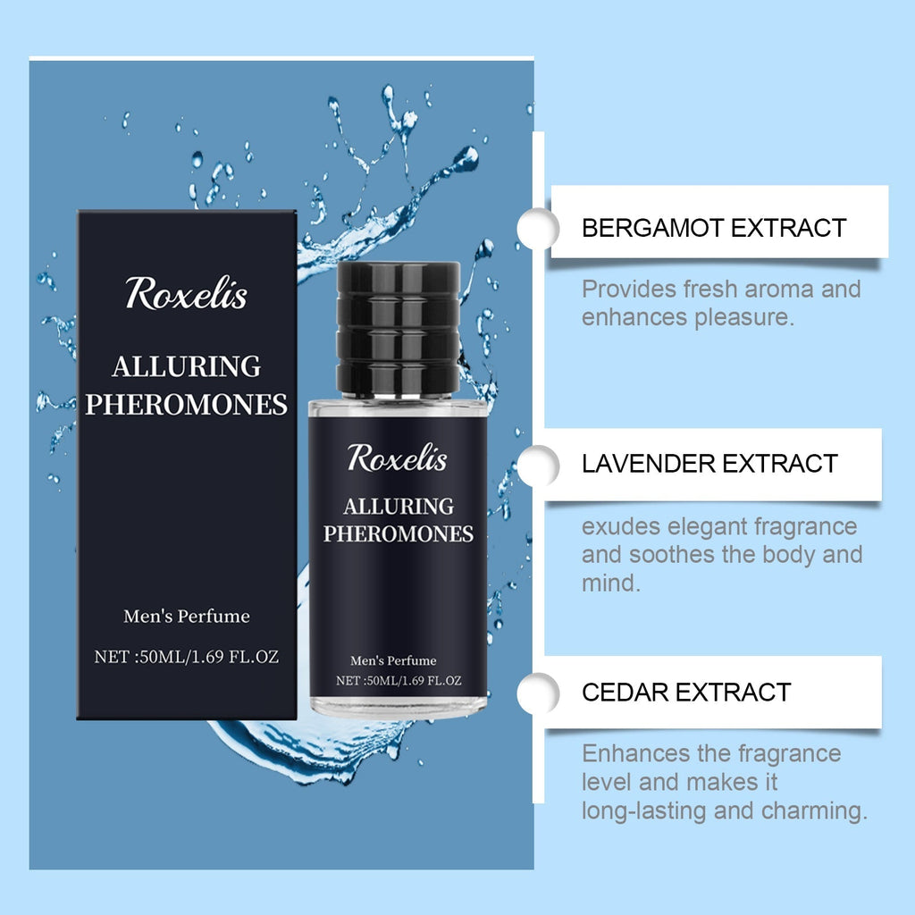 Roxelis Personalized Men's Perfume Bergamot Fragrance Lasting Release Men's Charm Couple Dating Atmosphere Perfume