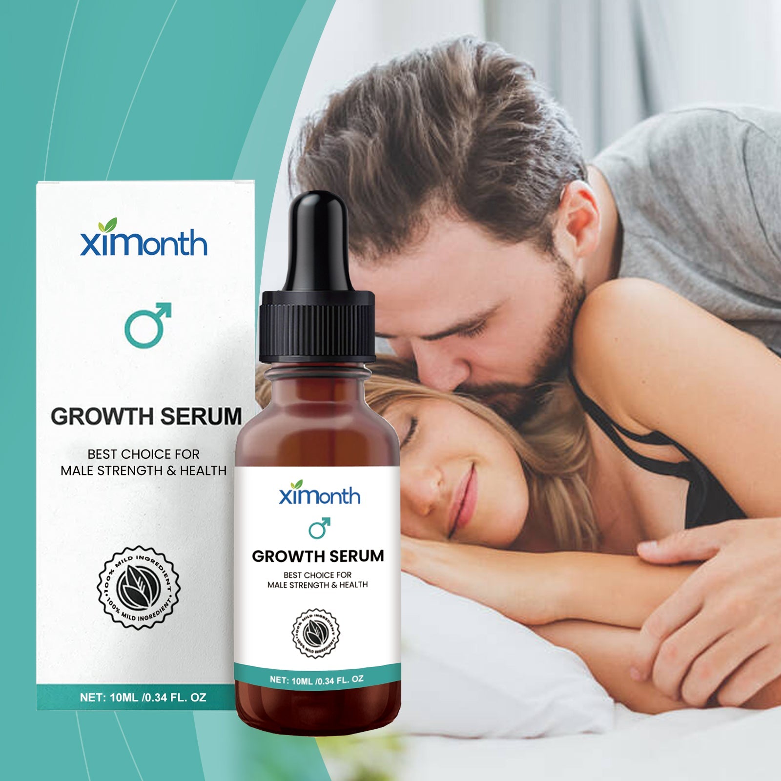 Ximonth Men's Care Essence Men's Body Massage Care Herbal Essence Moisturizing Body Care Essential Oil