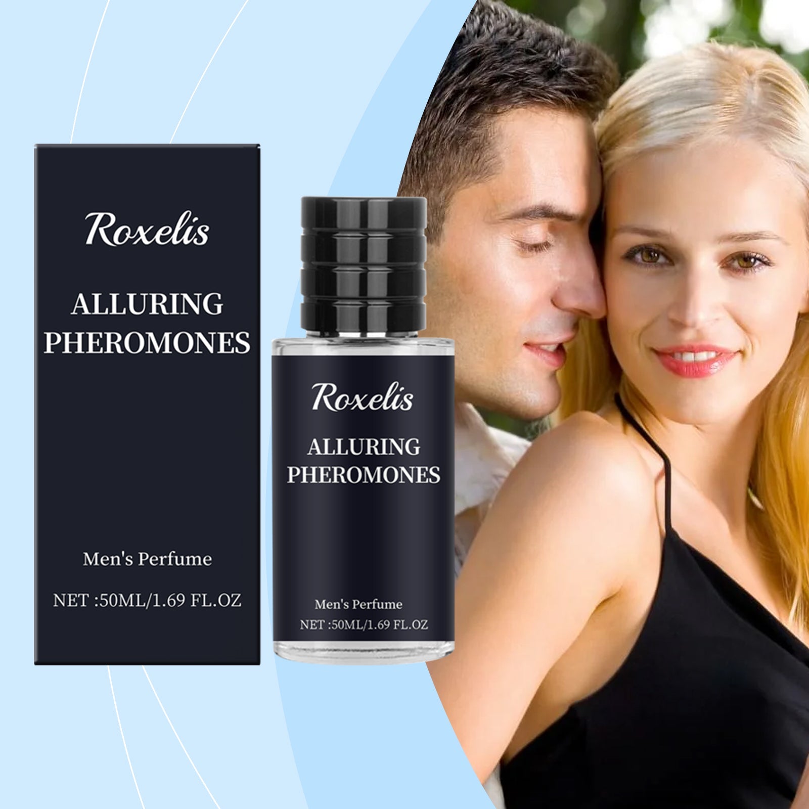 Roxelis Personalized Men's Perfume Bergamot Fragrance Lasting Release Men's Charm Couple Dating Atmosphere Perfume