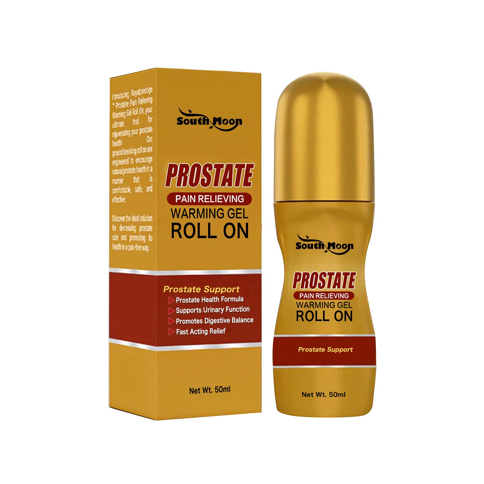 South Moon Men's Care Gel Roll-On Relieve Prostate Discomfort and Strengthen Body Massage Gel