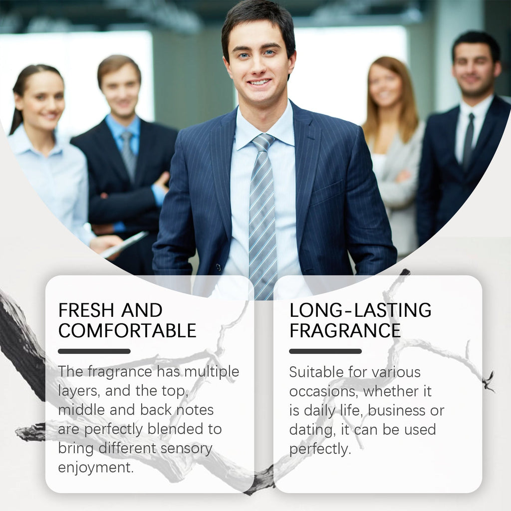 Jaysuing Fearless Men's Perfume Classic High-End Light Fragrance Woody Men's Date Long-Lasting Scent Niche Fresh