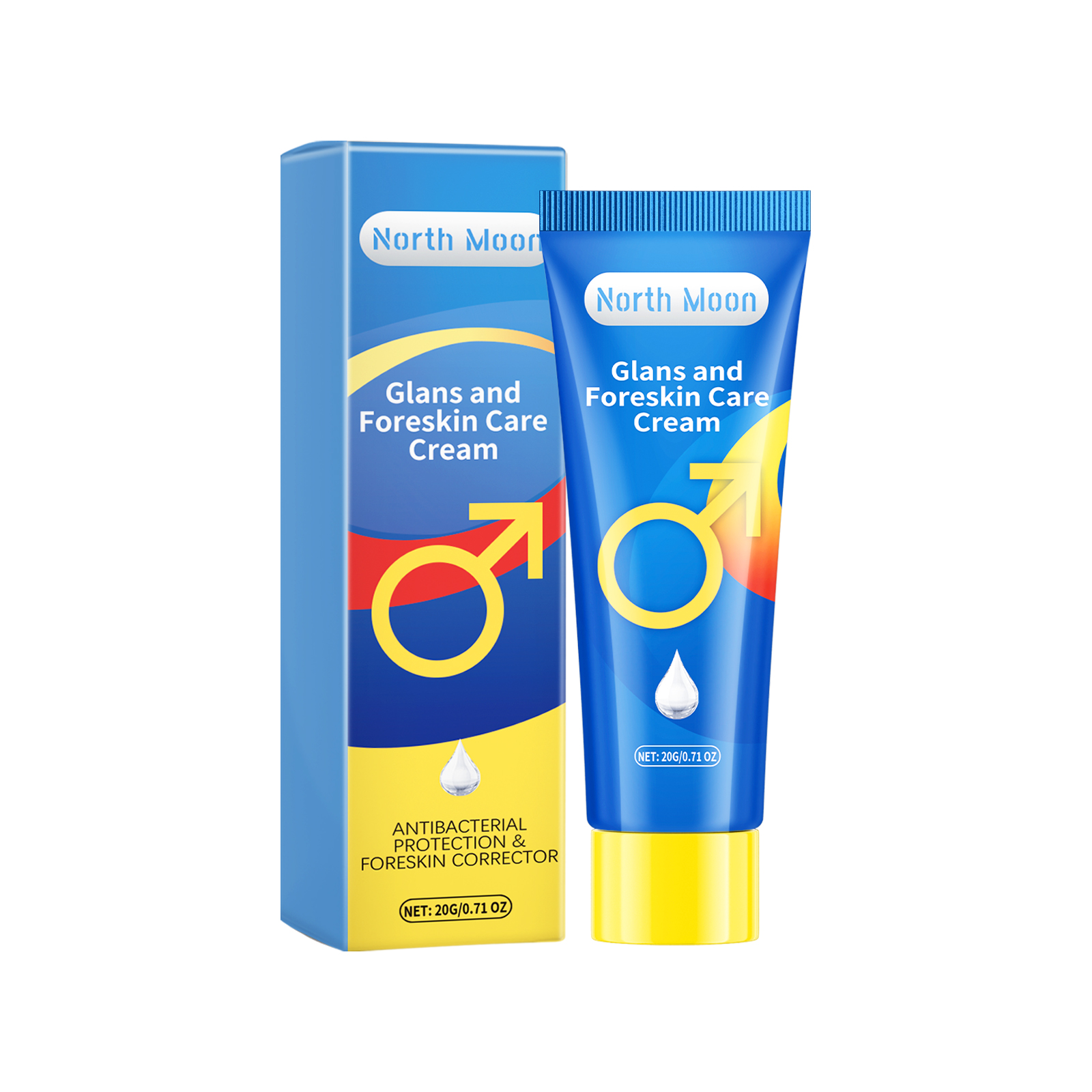 North Moon Men's Care Cream Men's Body Care Soothing Discomfort Cleansing Moisturizing Care Cream