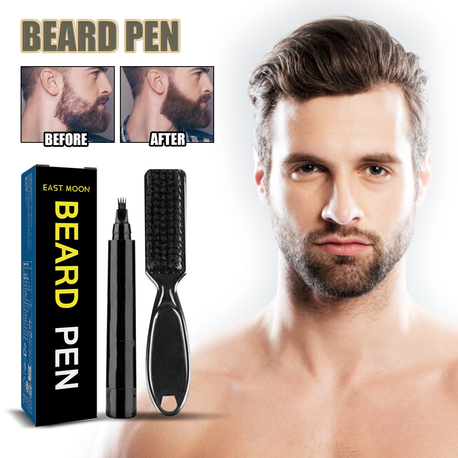 East Moon Beard Filler Pen (Black Box)