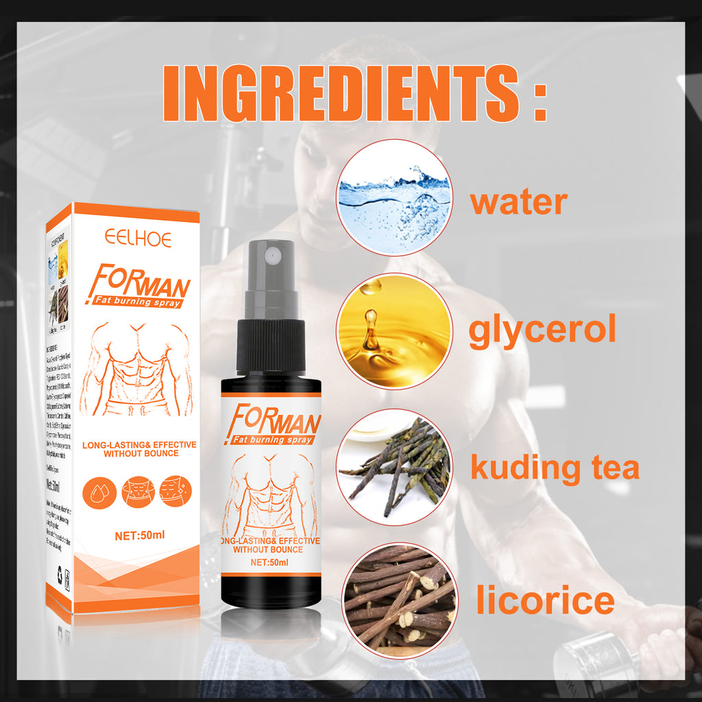 EELHOE Men’s Abs Sculpting Spray – Sweat & Define Core Muscles